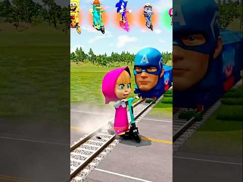 video bugi bugi makes Hulk train #spiderman #hulk #funny