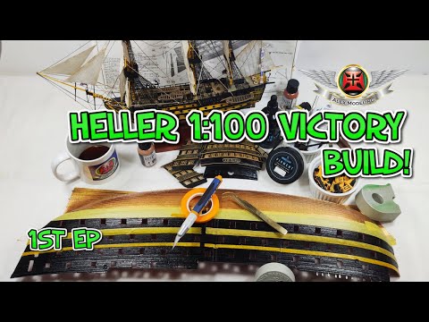 HELLER 1:100 HMS VICTORY , out of the box...  or not! 😊 VIDEO BUILD EP1