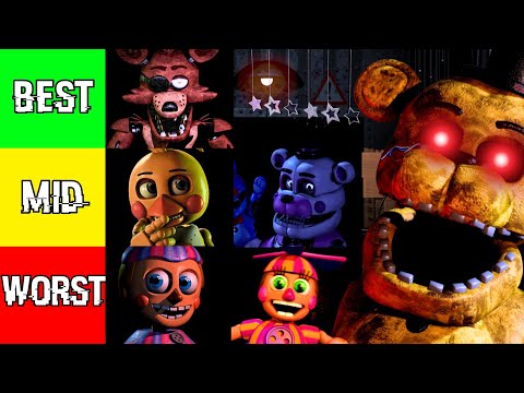 Ranking EVERY FNAF Animatronic From Worst to Best