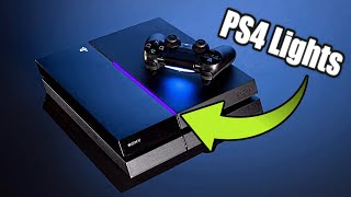 What does the PS4 LIGHT BAR on the Console Mean? (Red, White, Orange, Blue, Black)