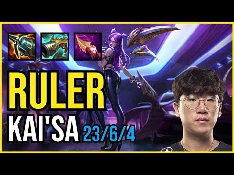 RULER - KAI'SA vs. APHELIOS ADC | KR GRANDMASTER | PATCH 11.1 | QUADRAKILL
