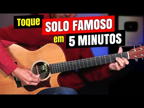 Quer fazer bonito no violão? Aprenda esse SOLO FAMOSO E FÁCIL - 5 minutos - Prof. Sidimar Antunes