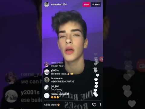 Manu rios live chat instagram | (shape of you)✔