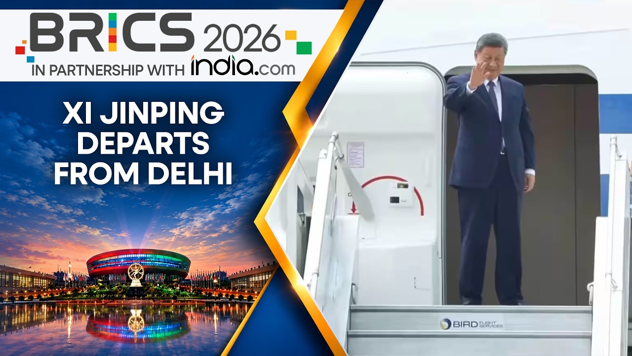 BRICS Summit 2026: Chinese President Xi Jinping Departs From New Delhi After Attending BRICS Summit