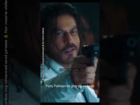 SRK Viral Dialogue 🔥 Party Pathan Ke Ghar Mein Rakhoge.. #srk #shorts
