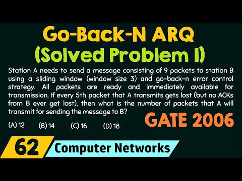 Go Back N ARQ Solved Problem 1