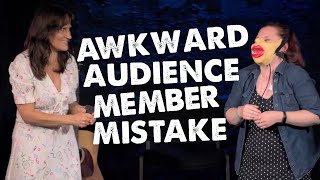 Nina Conti's embarrassing audience member mistake