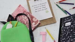 How to Make a Doll School Supplies: Book Bag | Doll Crafts