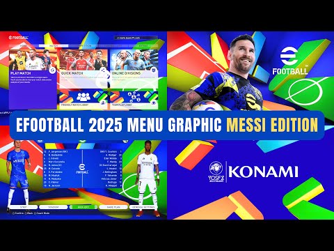 PES 2017 | eFootball™ 2025 Menu Graphic Leo Messi Edition - Compatible With All Patches