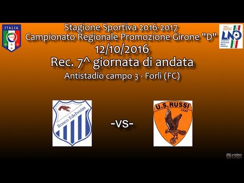 12/10/16- Promoz. ER D – Rec. 7^ g and. – Ronco-US Russi 0-0 SINTESI