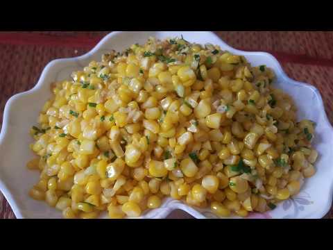Simple Way Of Frying Corn - Easy Homemade Food - Asian Food Video