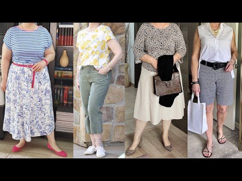 OUTFITS para MUJERES de 50 60 70 AÑOS MODERNOS SENCILLOS Y ELEGANTES