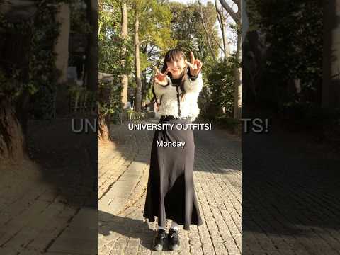 【目白短大】短大生の通学コーデってこんな感じだよ♡               UNIVERSITY OUTFITS！　#大学生コーデ #1週間コーデ #ootd #shorts