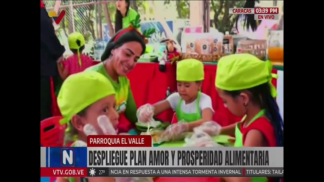 Delcy Rodríguez en jornada de alimentos en El Valle, 27 de diciembre de 2025