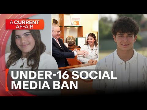 Teenagers divided by the under-16 social media ban | A Current Affair