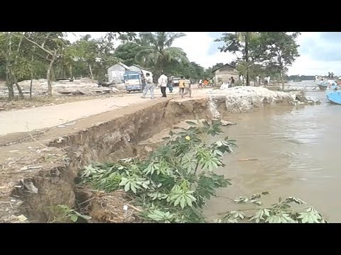 পদ্মার ভাঙনে হারিয়ে যাচ্ছে নড়িয়া উপজেলা
