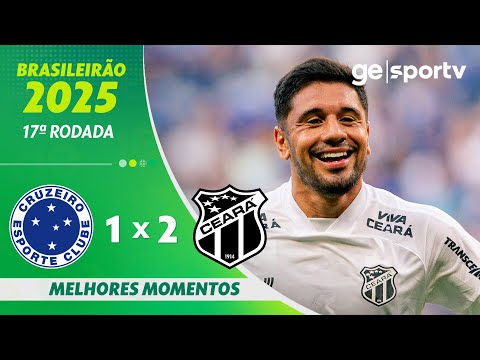 Gols e lances de Cruzeiro x Ceará