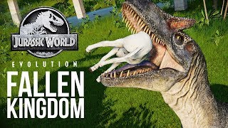 UNLOCKING THE FALLEN KINGDOM DINOSAURS! | Jurassic World: Evolution Fallen Kingdom DLC