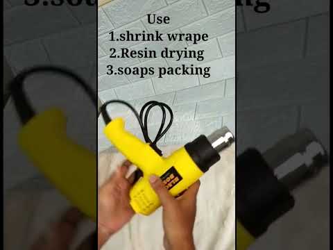 Hot air blower gun for shrink wrape gift boxes