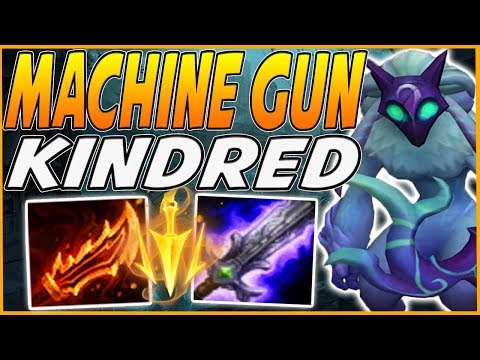 MACHINE GUN KINDRED ATTACKS 3 TIMES PER SECOND! LETHAL TEMPO KINDRED DPS IS NUTS - League Of Legends