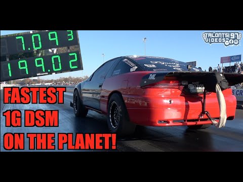 Fastest 1G DSM On The Planet! Aaron Gregory Goes 7.09 199mph