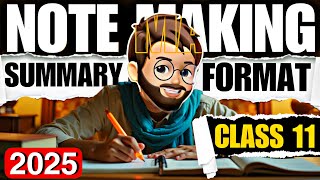 Note Making Class 11 | English Grammar Class 11 | Note Making and Summary Format /Trick/Examples