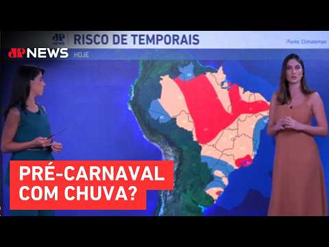 Previsão do Tempo: Tempestades no Sudeste e Calor de 36ºC no Sul