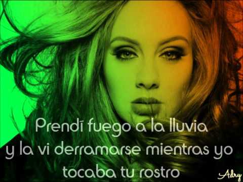 Adele - Set Fire To The Rain (versión reggae Letra en Español )