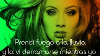 Adele - Set Fire To The Rain (versión reggae Letra en Español )