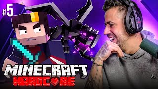 💀 MINECRAFT HARDCORE #5: El End duró menos de lo que pensé (final mega épico) 