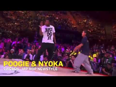 Les Twins vs Poggi and Nyoka Juste Debout 2011 Hip-Hop New Style 14 Finals