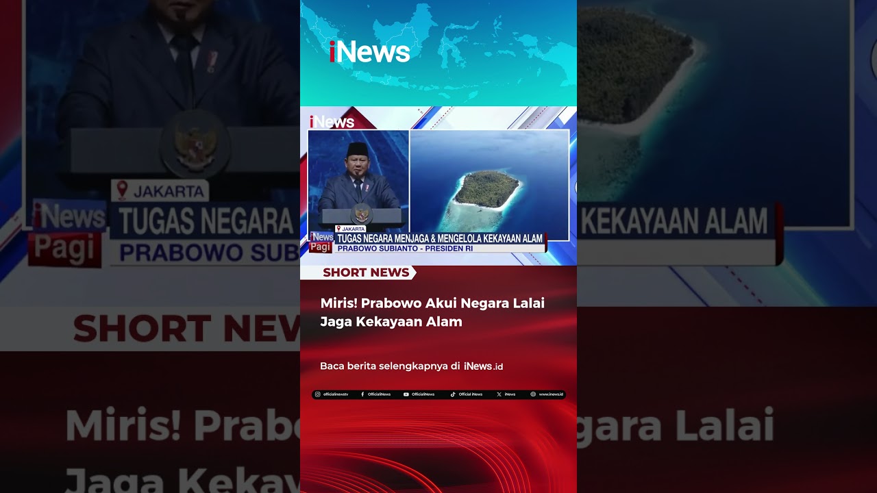 Miris! Prabowo Akui Negara Lalai Jaga Kekayaan Alam #shorts #prabowo