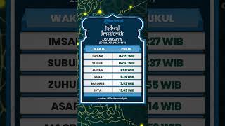 Jadwal Imsakiyah 29 Ramadhan DKI Jakarta Kamis, 20 April 2023, Lengkap dengan Jadwal Buka Puasa