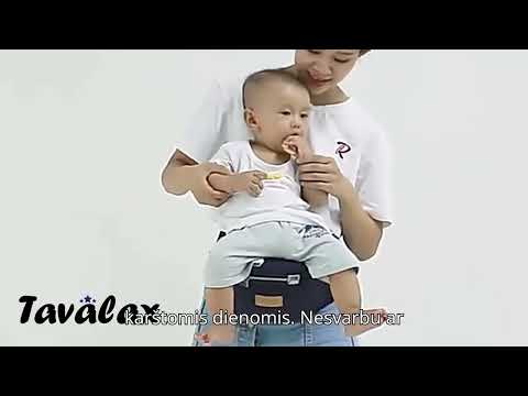Ergonomiška ir stilinga Kūdikių Nešioklė Tavalax Blux video