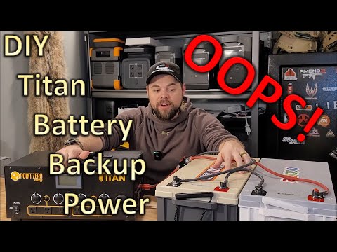 DIY Backup Solar Titan Battery Power Station Setup