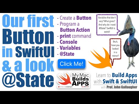 Ch. 1.2. SwiftUI: Print, Buttons, Our First Var, and What the Heck is @State? (2025)
