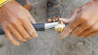 Electric Cable Glanding and Fixing at Board by Experts/3 Face 25mm Cable Glanding for the Panel Bord