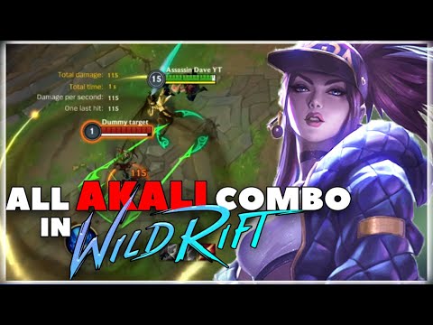 All Akali Combo Demo in Wild Rift | League of Legends Wild Rift