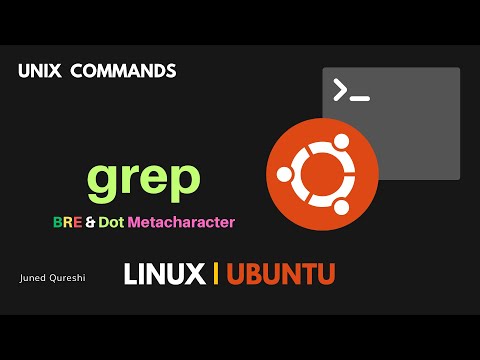 Search for Pattern Using BRE, grep and Dot Metacharacter in Linux | grep command