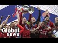Liverpool celebrates winning Champions League