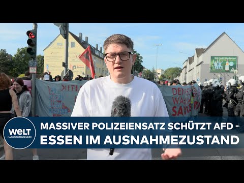 ESSEN: Proteste gegen AfD-Parteitag - Blockaden legen Stadt lahm! | WELT Analyse