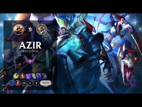 Azir Mid vs Corki - EUW Master Patch 12.7