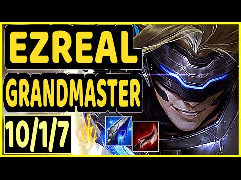 ABLE (EZREAL) - 10/1/7 KDA BOTTOM ADC GAMEPLAY - KR Ranked GRANDMASTER