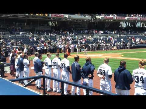 Esi Acquaah-Harrison sings US National Anthem