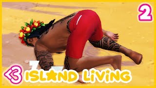 BEACH BUM // ISLAND LIVING RAGS TO RICHES #2 (Let's Play the Sims 4)