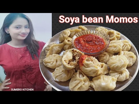 Soyabean Momos recipe- सोयाबीन मोमो -Veg Momos Recipe in hindi- Soya Momos Recipe-Soyabean Momo-Momo