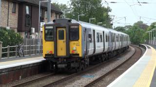 preview picture of video 'Trains at Shelford Station near Cambridge'