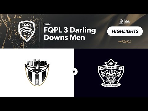FQPL 3 Darling Downs Men Final - Willowburn White vs. West Wanderers Highlights