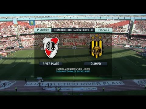 Fútbol en vivo. River - Olimpo. Fecha 16. Torneo Primera División 2014. FPT.