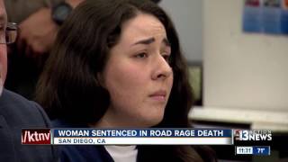 Woman breaks down in court when sentenced for deadly road rage incident